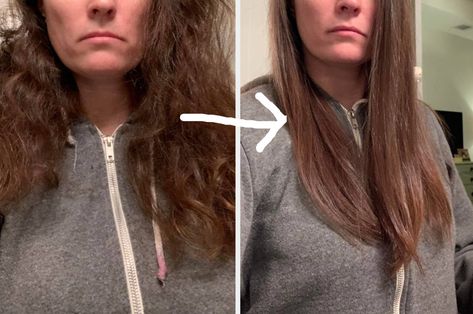 If You Straighten Your Curly Hair, Try These 21 Products Straightened Curly Hair, Straighten Curly Hair, Straightening Curly Hair, Products For Curly Hair, A Blowout, Dream Homes, Naturally Curly, Hair Hacks, Her Hair