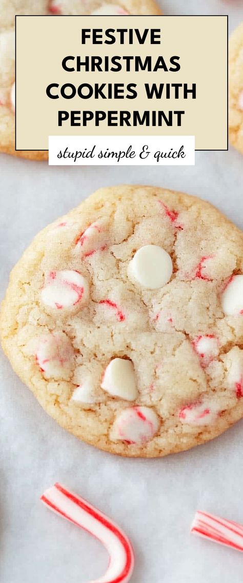 Image for Festive Christmas Cookies with Peppermint Quick Christmas Cookies, Cookies With Peppermint, Festive Christmas Cookies, Peppermint Christmas Cookies, Mmm Cookies, Peppermint Cookie Recipe, Xmas Cookies Recipes, Christmas Cookies Kids, Clematis Varieties