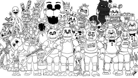 Coloring Pages Fnaf, Fnaf Coloring Pages, Sistem Solar, Coloring Pages For Boys, Sister Location, Fnaf Characters, Fnaf Drawings, Fnaf Art, Free Printable Coloring