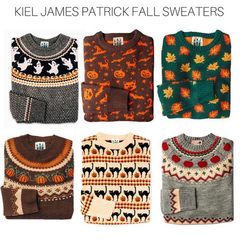 Fall Cozy Sweaters, James Kiel Patrick, Fall Pattern Sweater, Cozy Cabin Sweater, Kiel James Patrick Fall Sweater, Fall Outfit Accessories, Kjp Fall Sweater, Cool Weather Fashion, Knit Fall Sweater