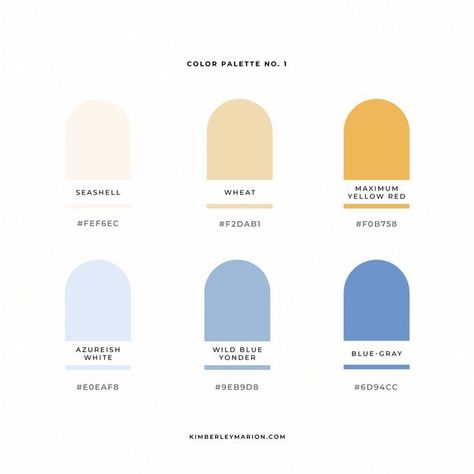 Sunny color palette Happinessserenitycalm colorpalette visualidentity identitevisuelle palettedecouleurs design branding imagedemarque Calm Cool Color Palette, Clean Blue Color Palette, Document Color Palette, Modern Clean Color Palette, Presentation Color Scheme, Happy Calm Color Palette, Calming Color Pallete, Calm Palette Color, Calming Colors Palette