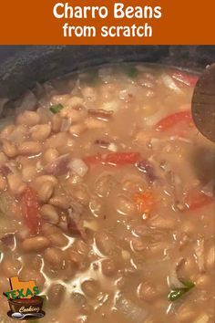 Charro Beans Stovetop, Charro Beans Crock Pot, Easy Charro Beans, Charro Beans Recipe, Borracho Beans Recipe, Crockpot Beans, Mexican Beans Recipe, Charro Beans, Mexican Stuff