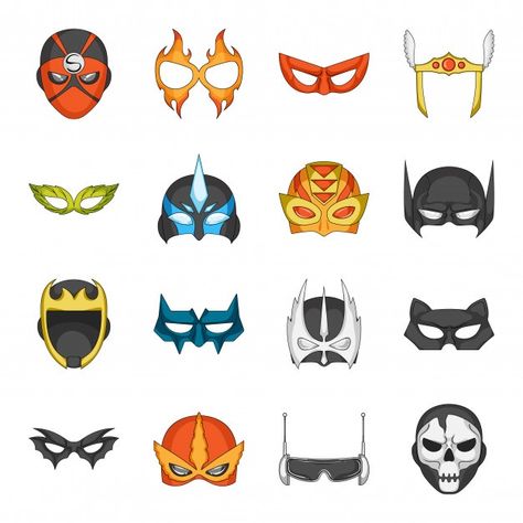 Mask Superhero Design, Masked Cartoon Character, Superhero Mask Design Ideas, Superhero Mask Ideas, Character Mask Design, Hero Mask Design, Superhero Mask Design, Mask Design Drawing, Superhero Face Mask