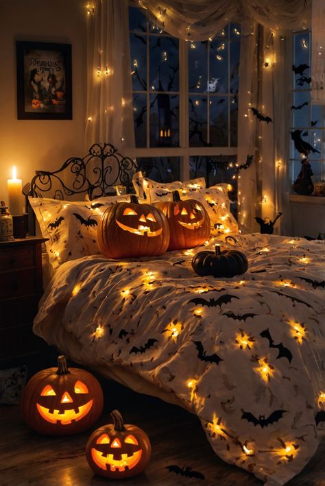 Fall Furniture , Autumn Cozy Fall ,Decor Easy Fall ,
Decor Neutral Fall ,Decor Fall ,Decor Inspiration ,Fall Decor Ideas Halloween Room Decorations, Halloween Decorations Indoor Living Room, Creepy Bedroom, Spooky Bedroom Decor, Halloween Bedroom Ideas, Cozy Images, Halloween Themed Bedroom, Spooky Bedroom, Autumn Bedroom Decor