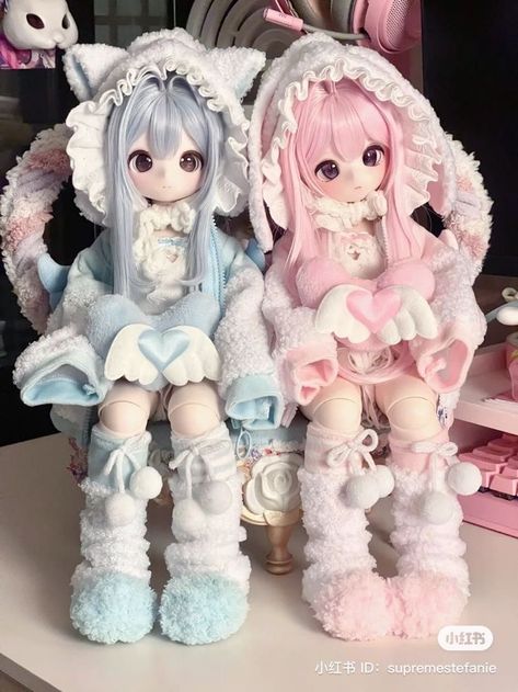 Art Toys Design, Images Kawaii, Desen Anime, Fantasy Art Dolls, Kawaii Doll, Fete Anime, Japanese Dolls, Anime Dolls, Cute Stuffed Animals