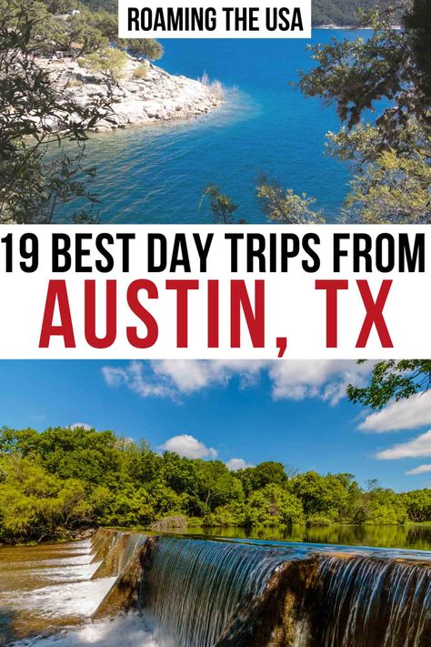 19 Best Day Trips from Austin, Texas - Roaming the USA Austin Texas Travel, Pedernales Falls State Park, Austin Travel, Texas Adventure, Enchanted Rock, Popular Travel Destinations, Travel Bucket List Usa, Canyon Lake, Us Road Trip