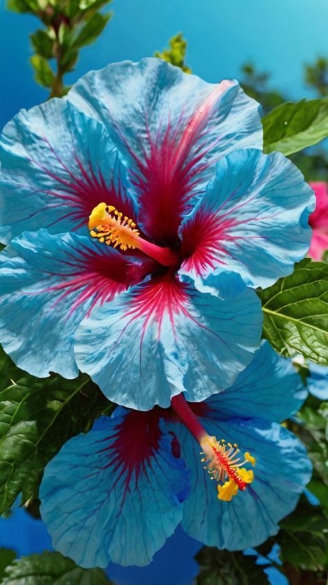 Hibiscus Flower Colors, Hubiskis Flower, Habisquis Flower, Hisbusic Flower, Preppy Plants, Blue Hibiscus Flower, Blue Passion Flower, Fav Flower, Hibiscus Garden