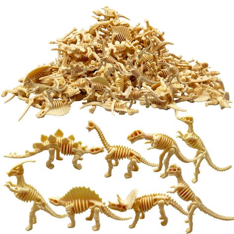 PRICES MAY VARY. SIZE: Approx.1.5-3.6inch with a collection of 8 different styles of dinosaurs.Random packing, quantity of each style is not fixed. PACKAGE: You will get 110pcs Dinosaur Fossil Skeletons.Due to different batches, the color will be slightly different. MATERIAL : Made of high-quality plastic materials,Each dinosaur can stand independently and can withstand rough play and long-term use. BEST GIFT:They are great gifts for friends or your students, they will have fun on the beach and Cowboy Dinosaur Party, Dinosaur Themed 3rd Birthday Party, Jurassic Park Party Favors, Dinosaur Birthday Party 3, Jurassic Park Birthday Party Decorations, Dinosaur Fossil Craft, Dinasour Birthday Ideas, Three Rex Birthday Party Boy, Dinosaur Party Games