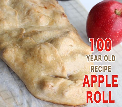 I'm going to show you how to make a delicious 100-year-old apple roll recipe from the very old American Cookery Cookbook. I wasn't sure how the apple roll would turn out but it was fantastic! We didn't have any leftovers for the next day. Lodi Apple Recipes, Apple Rolls Recipe, Old Apples What To Do With, Traditional Apple Pie Recipe, Apple Roll, Apple Rolls, Apple Scones, Frozen Dinner Rolls, Traditional Apple Pie