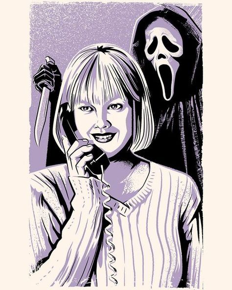 Scream Movie Drawing, Scream Drawing, Screaming Drawing, Lion Art Tattoo, Horror Classics, Scream Franchise, Halloween Horror Movies, Spooky Tattoos, Scream Movie