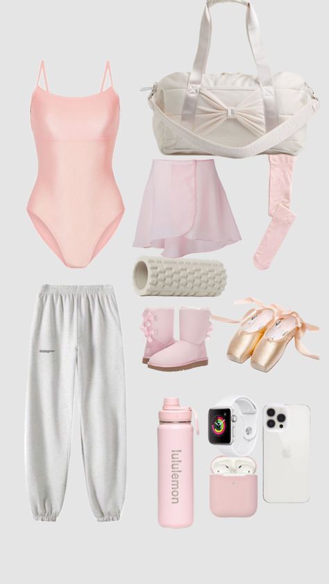 #myfirstshuffle Girly Ballet Outfits, Choreographer Outfit, Ballet Outfits Practice, Ballet Wishlist, Ballet Wear Aesthetic, Cute Ballet Outfits, Pink Dance Practice Outfit, Ballet Training Outfit Aesthetic, Ballet Fits