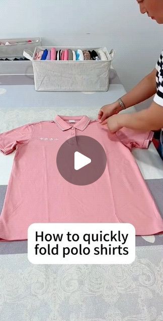 How To Folding on Instagram: "How to fold polo shirts😄#foldingclothes #poloshirt #storagehacks #foryou #lifehacks" Fold Polo Shirt, Shirt Folding, How To Fold, Folding Clothes, Storage Hacks, Polo Shirts, Polo Shirt, On Instagram, Clothes