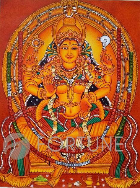 Kerala Mural Painting Shiva Parvati, Devi Goddess, Rama Krishna, Mural Art Design, Durga Painting, Kerala Mural Painting, Kalamkari Painting, Devi Durga, Tanjore Painting