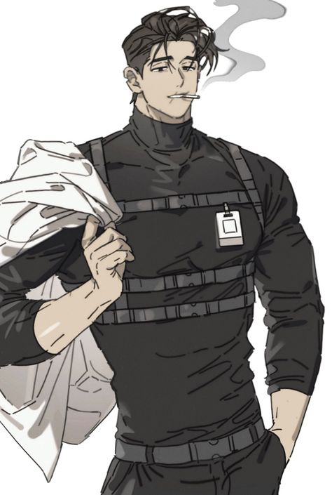 Female Cop Oc, Gorilla Tag Fanart, Police Anime Guy, Soldier Boy Drawing, Police Man Drawing, Anime Soldier Men, Soldier Oc Male, Soldier Character Design Male, Soldier Pfp