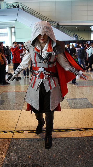 Ezio from Assassin's Creed | PAX East 2013 #cosplay. I will find this man and marry him! Assassin's Creed Costume, Assassin's Creed Cosplay, Assassins Creed Costume, Assassins Creed Cosplay, Ezio Auditore, Creed Game, Assassins Creed Art, Game Cosplay, Video Game Cosplay