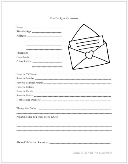 💌 Pen Pal Questionnare, an easy way to learn some things about your pen pals! 💌 Cousin Pen Pal Ideas, Pen Pal Questions For Adults, Pen Pal Ideas For Adults, Pen Pal Letters For Kids, Pen Pal Questions, Pen Pal Letter Template, Pen Pal Tracker, Pen Pal Ideas, Letter Writing Kit