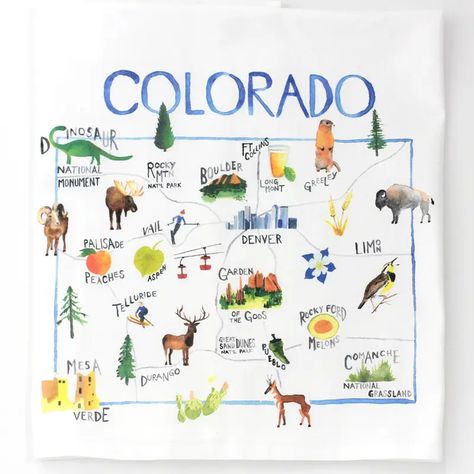 Faire — Unique wholesale merchandise for your store. California Cryptids, Colorado Gifts, Map Of Colorado, Colorado Kitchen, Kantha Baby Quilt, Colorado National Monument, Colorado Map, Colorado Art, Aspen Leaf