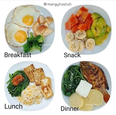 Menu Sarapan, Makanan Rendah Kalori, Clean Eating Menu, Menu Diet, Menu Sarapan Sehat, Healthy Eating Meal Plan, Healthy Food Menu, Resep Diet, Healthy Food Inspiration