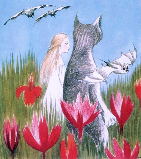 How Tove Jansson reimagined Wonderland | Apollo Magazine Tove Jansson, A Cat, Alice In Wonderland, Illustrations, Red