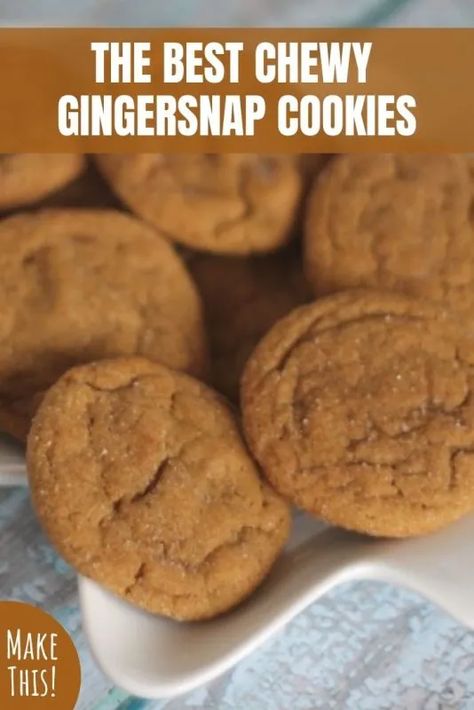 Chewy Gingersnap Cookies, Gingersnap Cookies Chewy, Ginger Snap Cookies Recipe, Gingersnap Cookies, Eggnog Cookies, Camping Lifestyle, Holiday Favorite Recipes, Ginger Snap Cookies, Sweet Potato Pie