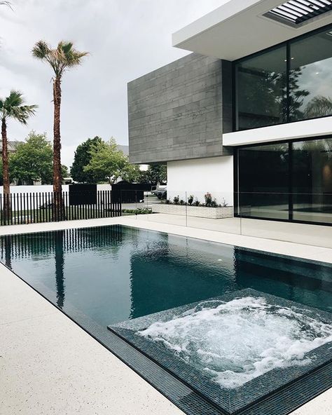 Cabana Poolside, Dream Backyard Pool, Pool Landscape Design, Small Pool Design, Luxury Pools, Melbourne House, Modern Pools, Dream Pools, House Outside Design