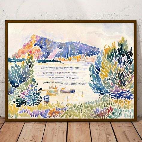 Faster shipping. Better service Miami Painting, Henri Edmond Cross, Therapy Office Decor, Coastal Painting, Therapy Office, Brene Brown, Spring Landscape, Brown Art, Watercolor Walls