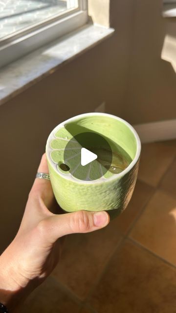 third day clay on Instagram: "a lil look into making the citrus cups 😋   #handmade #pottery #ceramics #citrus #sipcup #travelcup #smallbusiness #reels" Citrus Pottery Painting, Citrus Juicer Pottery, Ceramic Citrus Juicer, Citrus Coasters Ceramic, Lemon Ceramic Bowl, Wheel Thrown Ceramics, Clay Cup, Pottery Videos, Pottery Shop