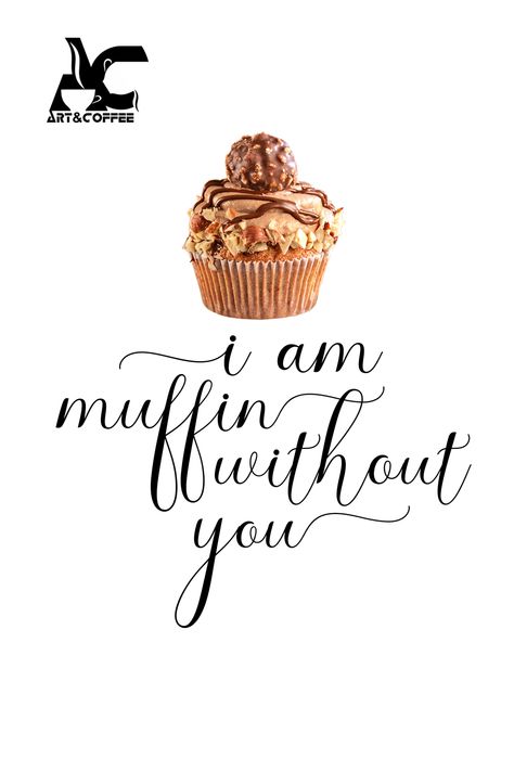 I’m muffin without you Valentine's pun, funny love couple quote. 😘 Funky Food, Couple Quote, Valentines Puns, Couples Quotes Love, Food Quotes, Couple Quotes, Funny Love, Without You, Love Couple