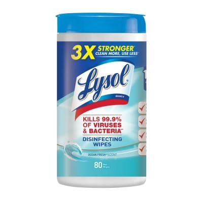 8 in. x 7 in. Ocean Fresh Wipes (80 per Canister) Lysol Wipes, First Apartment Essentials, Prehung Doors, Disinfecting Wipes, Disinfectant Spray, Household Cleaning Supplies, Dust Mites, Wet Wipe, Quick Cleaning