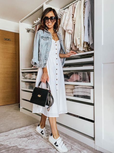 3 Ways to Style This Little White Dress | Alyson Haley #littlewhitedress #ootd #outfitideas Midsize Outfit, White Dress Outfit, Mood Style, Little White Dress, Casual White Dress, Closet Staples, White Dresses For Women, Outfit Trends, Ținută Casual