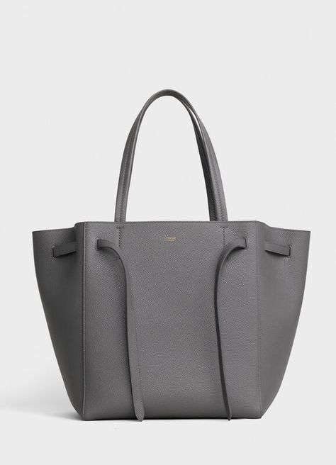 Small Cabas Phantom in soft grained calfskinOfficial website | CELINE Celine Cabas, Celine Logo, Celine Nano Luggage, Bag Illustration, Celine Bags, Aging Beautifully, Leather Logo, Leather Belts, Leather Handle