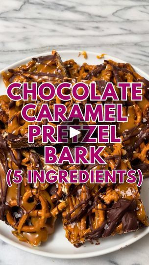 28K views · 2.6K reactions | CHOCOLATE CARAMEL PRETZEL BARK 🥨 Follow @KathleensCravings for more 5 ingredient recipes and grab the recipe below! ⬇️ 

Another fun recipe that uses a bag of pretzels, a total of 5 ingredients, and no baking needed! 

* 2 cups semisweet chocolate chips, or 12 oz
* ~4 cups mini pretzels (like Tiny Twists)
* 11oz bag baking caramels (I used the Kraft brand)
* 2 tablespoons heavy cream
* Flaky Sea salt

1. Line a baking sheet with parchment paper or silicone baking mat.
2. Add the chocolate chips to a medium microwave safe bowl and melt in the microwave in 30 second increments, giving a stir in between each until melted and smooth.
3. Spread about 2/3 of the melted chocolate on the parchment sheet in an even layer.
4. Layer the pretzels on top of the chocolate i Twisted Chocolate Caramels, Carmel Pretzel Chocolate Bites, Bark Dessert, Chocolate Caramel Pretzel Bark, Caramel Pretzel Bark, Pretzel Bark, Pretzel Desserts, Salted Caramel Pretzels, Chocolate Caramel Pretzels