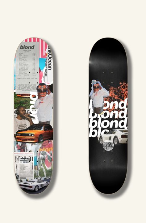 Frank Ocean Blond Skateboard Wall Art on Summer Sale! Make your room special with this Skateboard Wall Art! Skateboard Deck on the wall looks much cooler than any wall art. Add this deck to your Frank Ocean collection! #Art #Skateboard #MoodBoard #SkateLife #Skateboarding #Artistic #Visuals #quotes #SkateboardDeck #DeckArt #SkateboardArt #Iconic #SkateboardCollection #FrankOcean #Blond Skateboard Designs Aesthetic, Skate Board Deck Wall Art, Skateboard Graffiti Art, Skate Board Wall Art, Skate Deck Wall Art, Skateboard Deck Wall Art, Skateboard Decks Art, Aesthetic Skateboard Design, Art On Skateboard