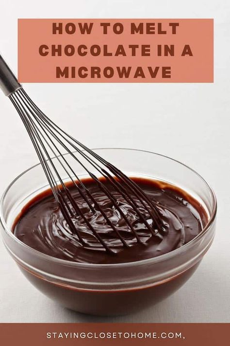 How To Melt Chocolate In Microwave, Melt Chocolate Chips In Microwave, Bake Videos, Sweet Recipes Easy, Making Chocolate Covered Strawberries, Melt Chocolate In Microwave, Tempered Chocolate, Tempering Chocolate, Temper Chocolate