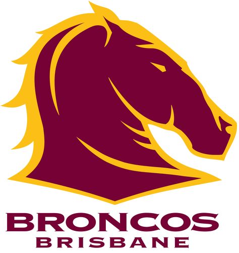 Brisbane Broncos - Wikipedia Nrl Broncos, Bronco Concept, Rugby Logo, National Rugby League, Denver Broncos Logo, Broncos Logo, Brisbane Broncos, Basketball Photography, Rugby Team