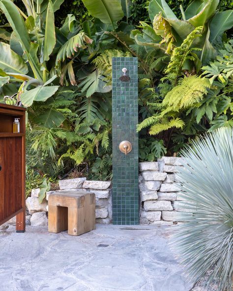 Noguchi Lamp, Louis Poulsen Lighting, Pink Tile, House In Los Angeles, Ipe Wood, Stained Glass Light, Sight Unseen, Spanish Style Home, Who's Who