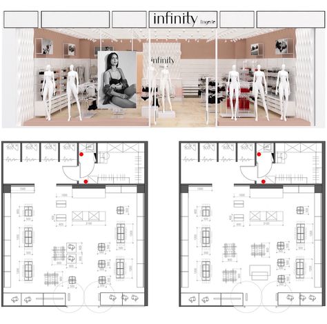 Store Plan Architecture, Retail Store Layout Floor Plans, Clothing Store Floor Plan Layout, Store Plan Layout, Retail Store Plan, Fashion Store Layout, Clothing Store Floor Plan, Boutique Floor Plan Store Layout, Retail Store Floor Plan