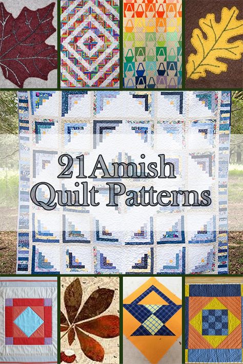 21 Amish Quilt Patterns Amish Quilt Patterns Traditional, Amish Quilt Patterns Free, Amish Quilts Patterns, Amish Quilts Traditional, Amish Quilts Pennsylvania Dutch, Amish Star Quilt, Amish Food, Amish Quilt Patterns, Quilt Instructions