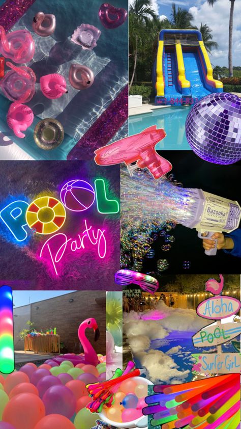 Pool Party Ideas, It S My Birthday, Summer Pool Party, Summer Pool, 15th Birthday, Pool Party, Bachelorette Party, Summer Vibes, Party Ideas