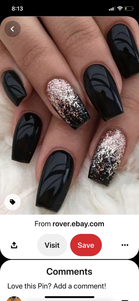 Amethyst Nails, Nail References, Matrix Design, Graffiti Nails, Black Coffin Nails, Nails 2018, Manicure Colors, Black Acrylic Nails, Fall Nail Art Designs