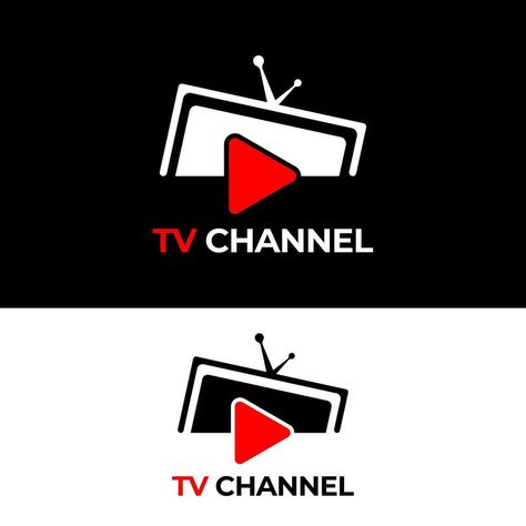 TV or Television channel logo design template Logo Design For Youtube Channel, Tv Channel Logo Design, Television Logo Design, Tv Logo Design, Youtube Channel Logo Design, Channel Logo Design, Tv Channel Logo, Tv Branding, News Logo