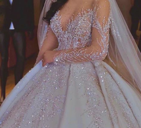 Wedding Dresses With Bling Crystals, Wedding Dresses Rhinestones Crystals, Sparkling Wedding Dress With Sleeves, Wedding Dress Rhinestone Crystals, Shiny Wedding Dress Sparkle Glitter, Diamante Wedding Dress, Wedding Dresses With Rhinestones, Jeweled Wedding Dress Crystals, Rhinestone Wedding Dress Crystal