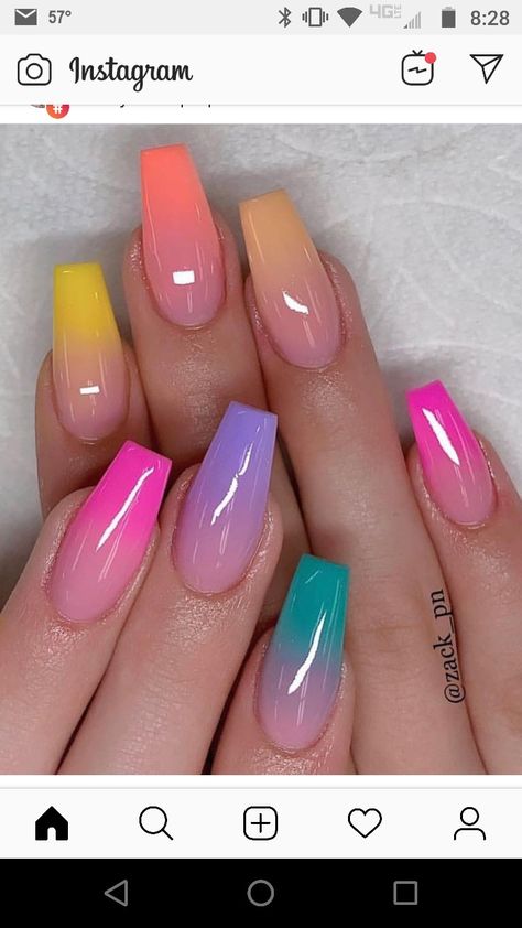 Fancy Nails Designs, Ombre Nail Designs, Christmas Nails Acrylic, Pretty Nail Art, Short Acrylic Nails Designs, Beach Nails, Simple Nail Designs, Elegant Nails, Fancy Nails