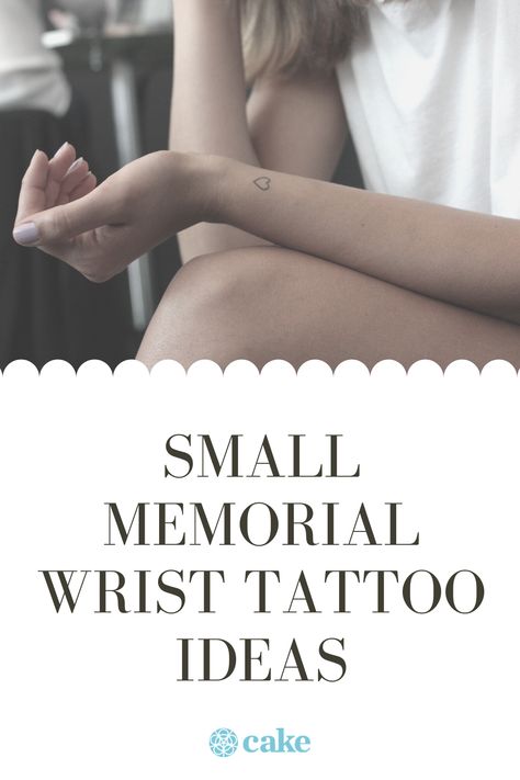 Remembering Mom Tattoos Small, Tattoo In Memory Of Grandparents, Small Wrist Memorial Tattoos, In Honor Of Tattoos, Tattoo Ideas In Honor Of Mom, Remembering A Loved One Tattoo, In Memorial Tattoo, Honor Mom Tattoo, Cool Memorial Tattoos