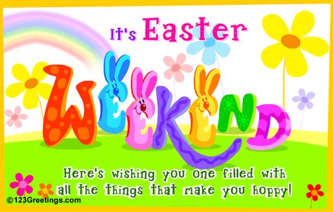 Hoppy Easter Weekend! Easter Quotes Religious, Easter Poems, Happy Easter Weekend, Happy Easter Pictures, Easter Saturday, Easter Week, Easter Messages, Happy Easter Wishes, Easter Monday