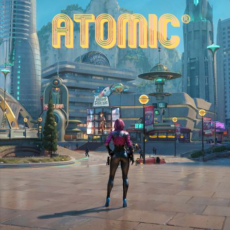 Atom Punk Aesthetic, Atompunk Aesthetic, Retro Futurism Atompunk, Timeline Ideas, Video Game Concept, Atom Punk, Atomic Punk, Sci Fy, Atomic Age Design