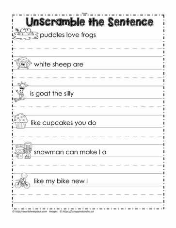 Unscramble the Sentence Sentence Scramble Worksheets, Kindergarten Phonetics, Unscramble Sentences Worksheets, Scrambled Sentences Worksheet, Unscramble Sentences, Sentence Unscramble, Extra Knowledge, Paragraph Worksheets, Sentence Building Worksheets