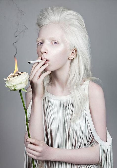 light my fire Nastya Zhidkova, Albino Model, Artistic Fashion Photography, Creative Fashion Photography, Beauty Portrait, Artistic Photography, Hair Art, Flower Fashion, Portrait Photo