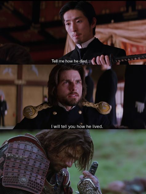 Tom cruise, The last samurai, Movie quotes Last Samurai Quotes, The Last Samurai Movie, The Last Samurai Quotes, Samurai Movie, Samurai Quotes, Last Samurai, The Last Samurai, Japanese History, Tom Cruise