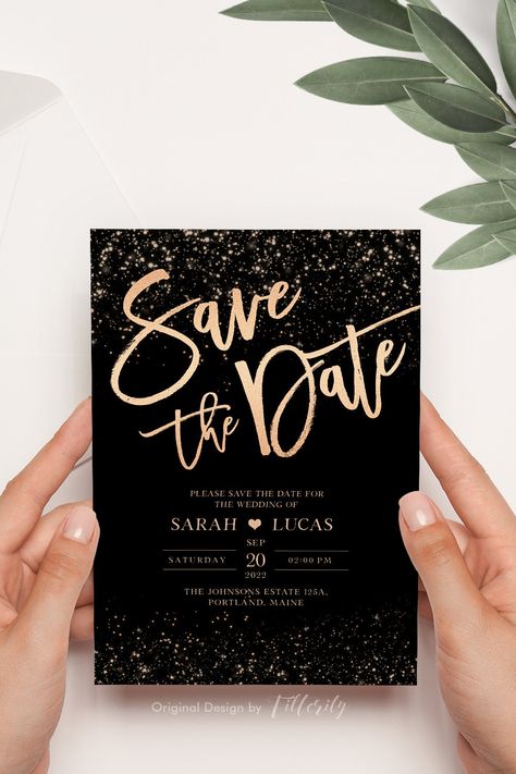 Excited to share the latest addition to my #etsy shop: Save the Date Invitation, Rose Gold Save The Date Invitation Template, Instant Download, Save The Date Postcards, Gold Wedding Invitation https://etsy.me/2UXLjBh #rosegold #wedding #savethedate #savethedates Safe The Date Ideas Invitations, Save The Date Black And Gold, Save The Date Ideas For Birthdays, Birthday Save The Date Ideas, Engagement Save The Date Invitations, Diy Save The Date Ideas For Weddings, Save The Date Invitation Ideas, Save The Date Templates Design, Save The Date Ideas Digital